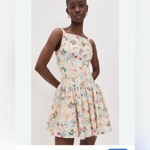 En Saison Colorful Patterned Sleeveless Dress